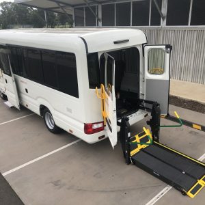 Handicapped Accessible Coaster – Customized Mobility Transport Vehicle